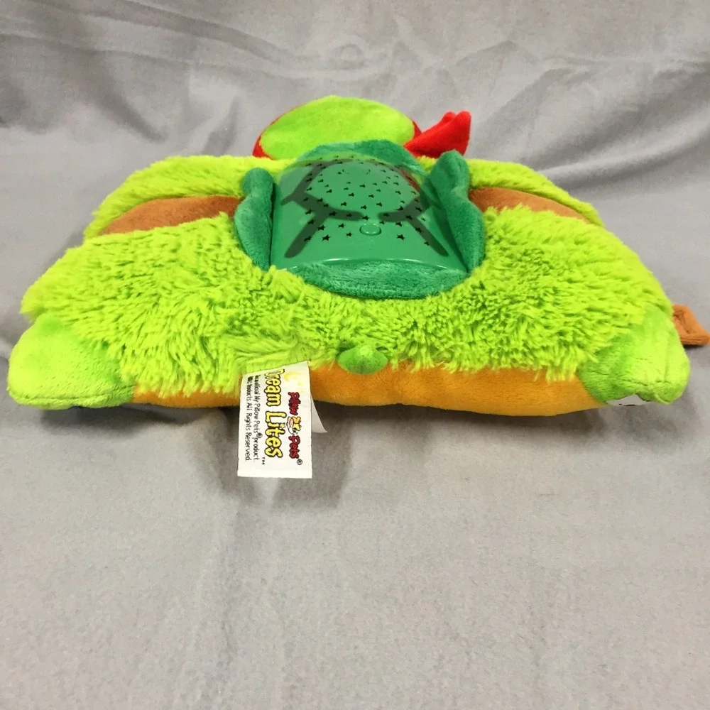 Pillow Pets Dream Lites TMNT Raphael Ninja Turtles Starry Night Light Plush 2013